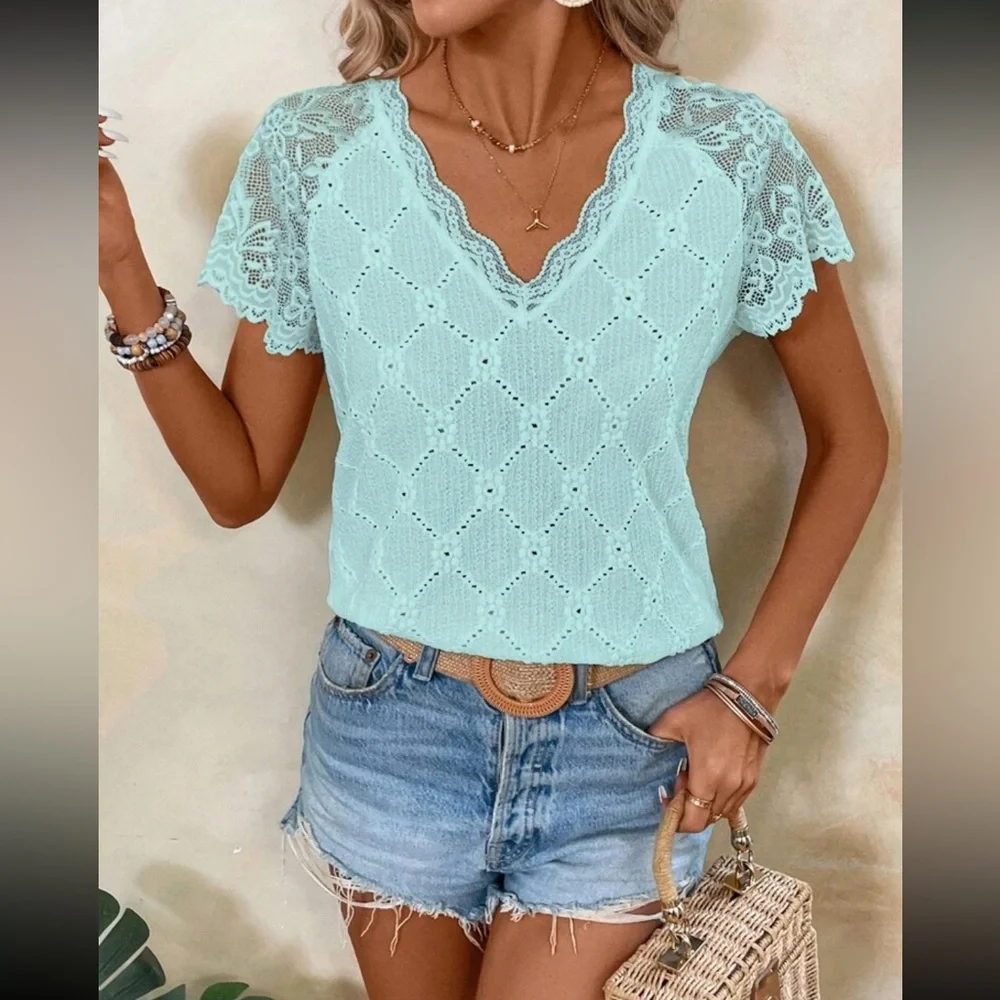 Elegant Purple Lace Top_10